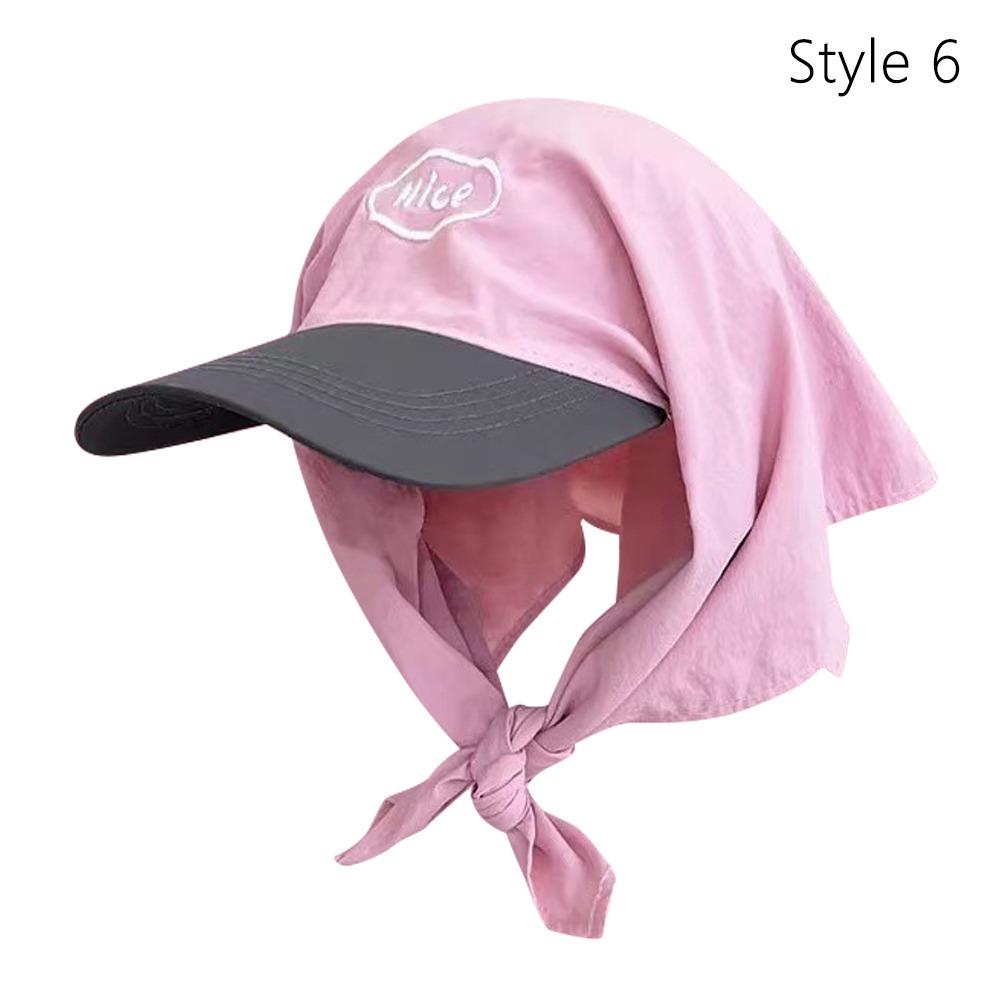 Quick Drying Headscarf Caps UV Neck Protection Peaked Cap Sun Hat for Women Spring and Summer