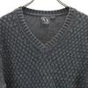 ARMANI EXCHANGE Long sleeve V neck sweater M Charcoal gray knit Men's Used