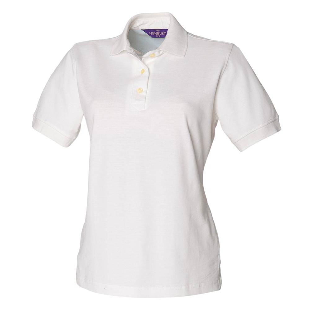 Henbury Womens/Ladies Classic Cotton Pique Polo Shirt
