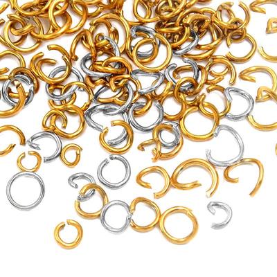 Vergoldete Edelstahl-Sprengringe für die Schmuckherstellung (3-10mm)