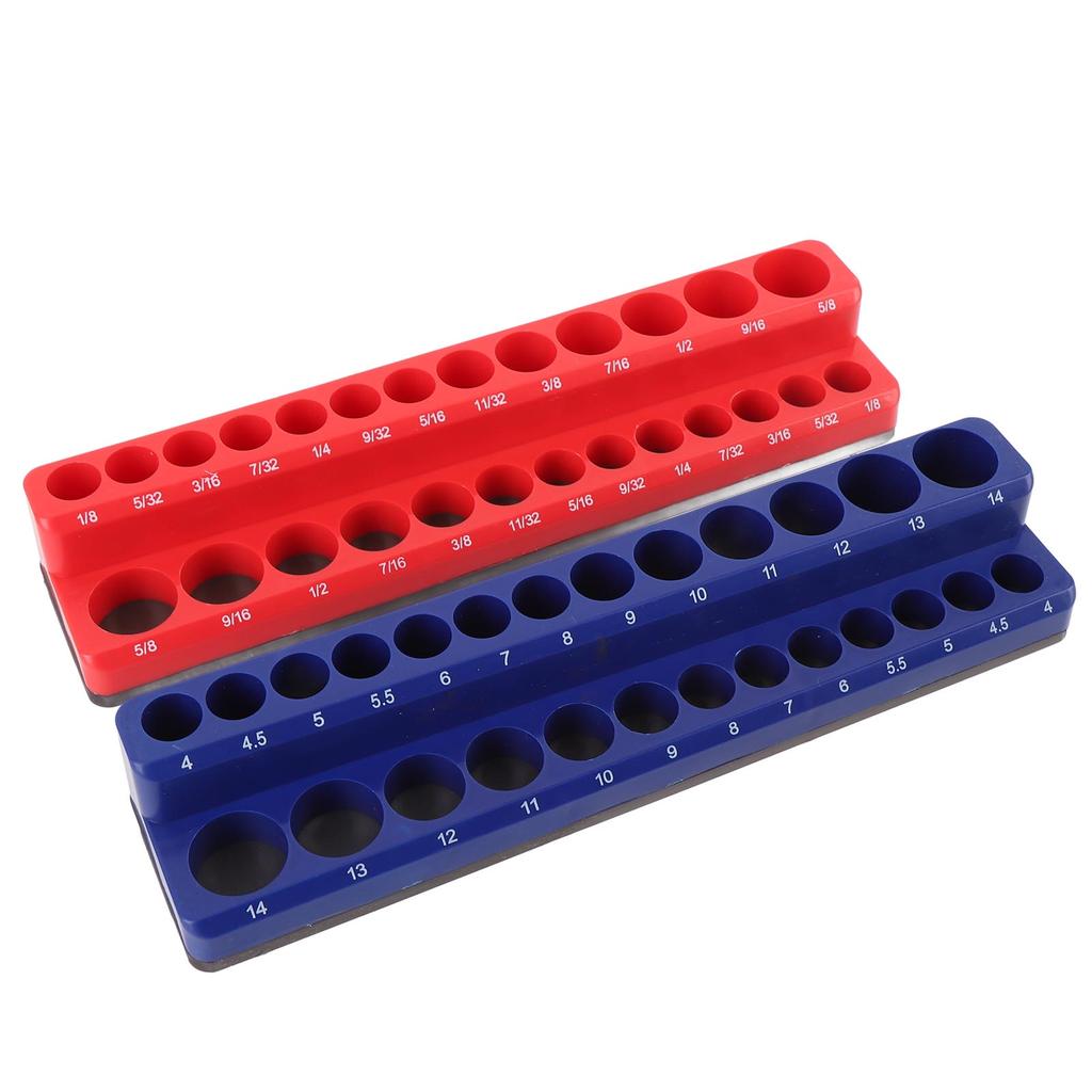 Organizator Magnetic de Socluri de 14 Inch Suport pentru Socluri Metrice și SAE Tavă Portabilă Organizatoare pentru Socluri pentru