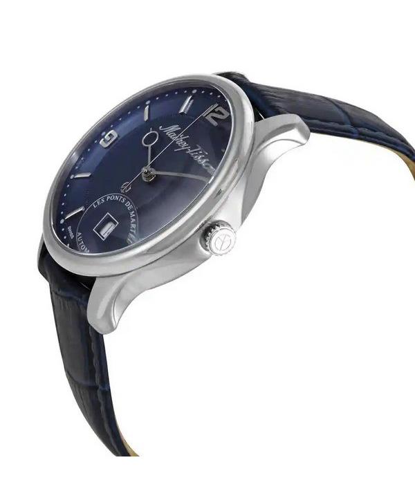 Mathey-Tissot Edmond Limited Edition Automatic 3D Leather Strap Blue Dial AC1886ABU Men's Watch