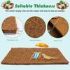 4pcs Pet Terrariums Moisturized Carpet Coconut Fiber Substrate Liner For Snake And Geckos Healthy Habitats Accessory