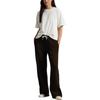 Polo Ralph Lauren Solid Color Fleece Drawstring Wide Leg Sports Casual Pants Women Bottoms 211977959-005