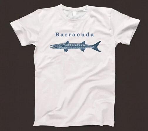 

Barracuda T Shirt 932 Sea Ocean Fishing Shark Tuna Marlin Mahi Mahi Swordfish 2XL
