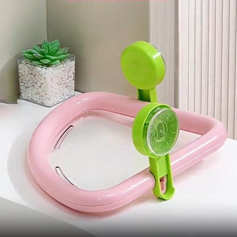 Triangle Shower Rack With Drain Holes Bathroom Wall Mounted Sturdy PET Materials Bath Organizers