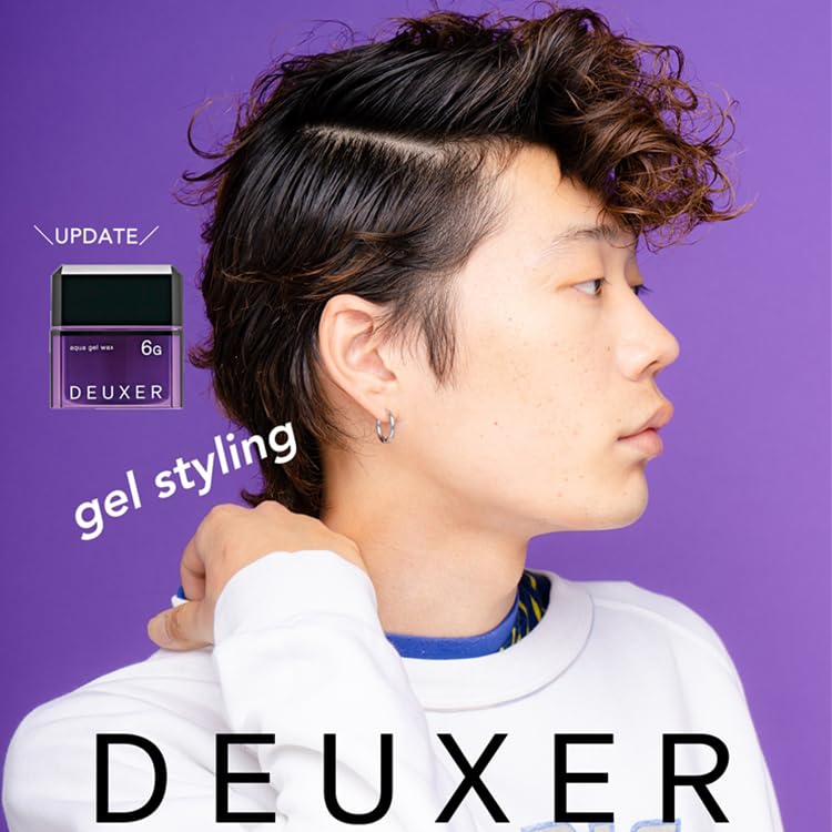 [Set of 3] Deuser Aqua Gel Wax 6G 80g + Original Logo Sticker