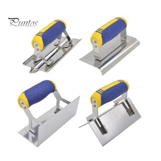 Stainless Steel Concrete Hand Edger with Ergonomic Non-Slip Handle Multipurpose Hand Edger Concrete Finishing Hand Tool