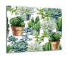 GLASS PROTECTIVE PLATE FOR STOVE 60x52 CACTUS