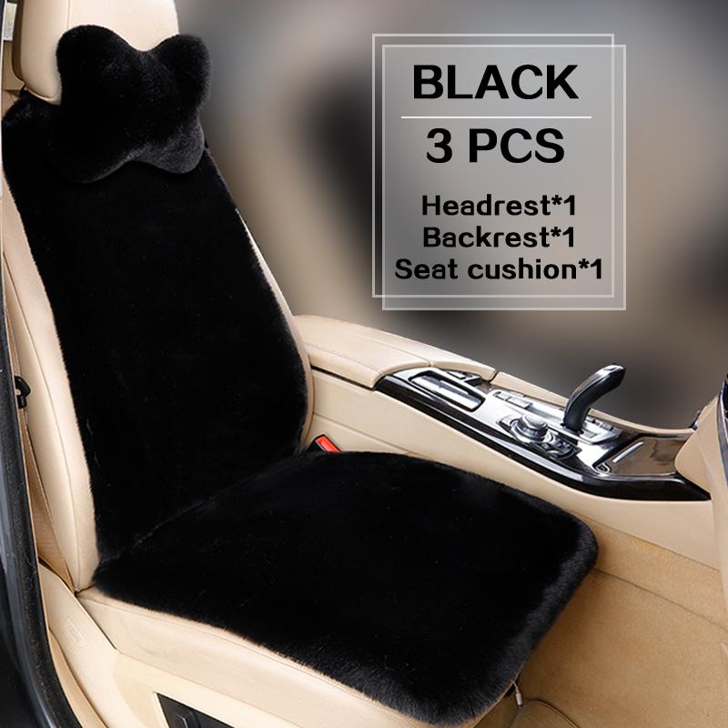 Plush Seat Cover Cushion For Volkswagen Passat B5 B7 B8 Golf 4 5 6 7 Polo Winter warm Plush Protector Interior Accessories
