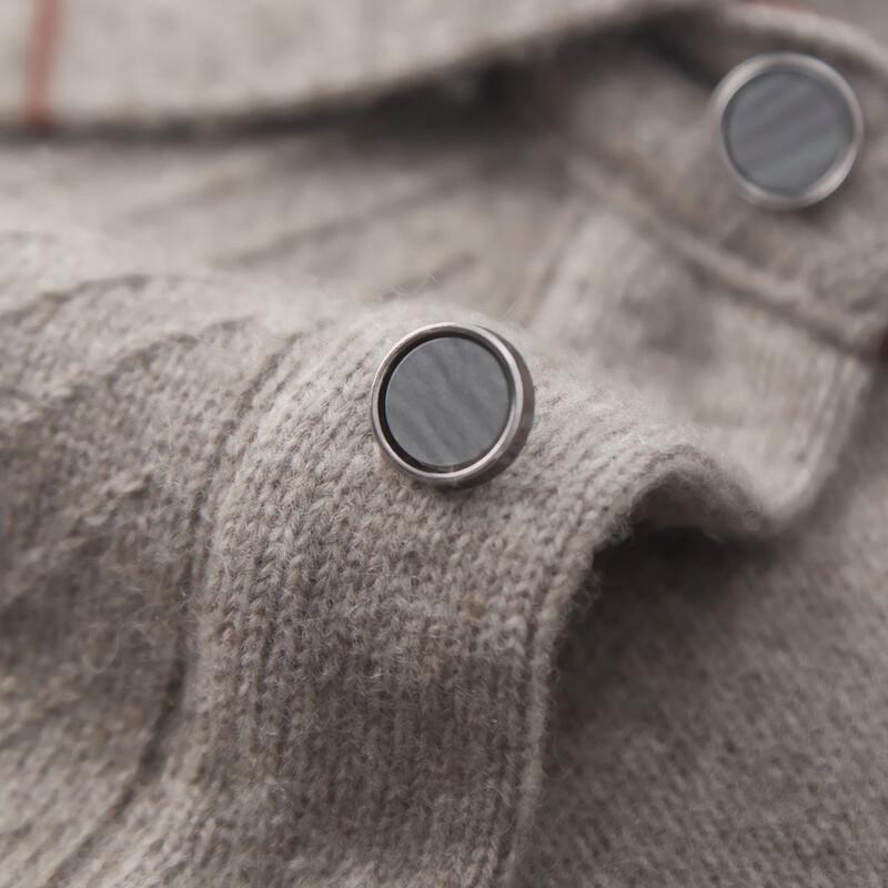 FIRS Men's Cashmere Blend POLO Neck Sweater