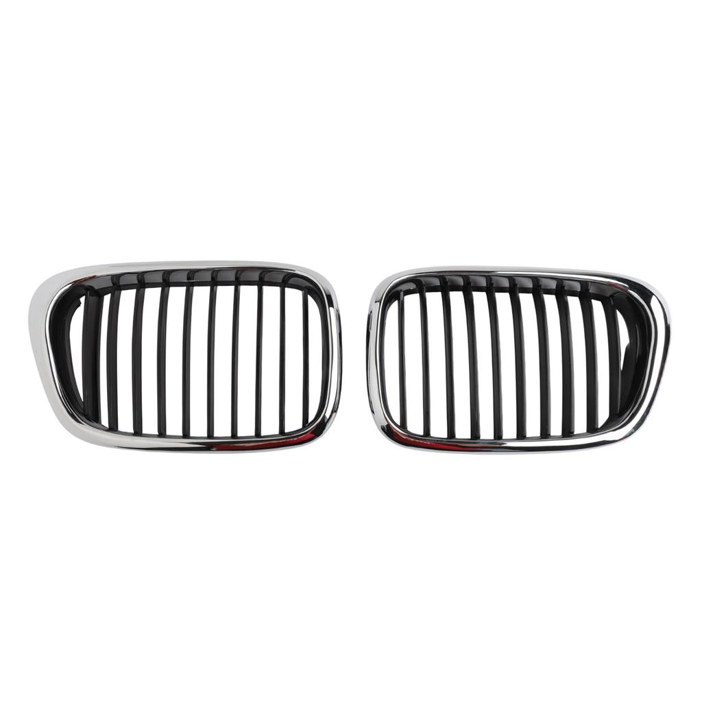 Stylish Appearance Chrome Black Grille ABS Material
