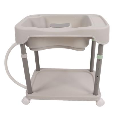 Hair Washing Basin Adjustable Height Portable Bedside Shampoo Bowl for Bedridden Pregnant Women