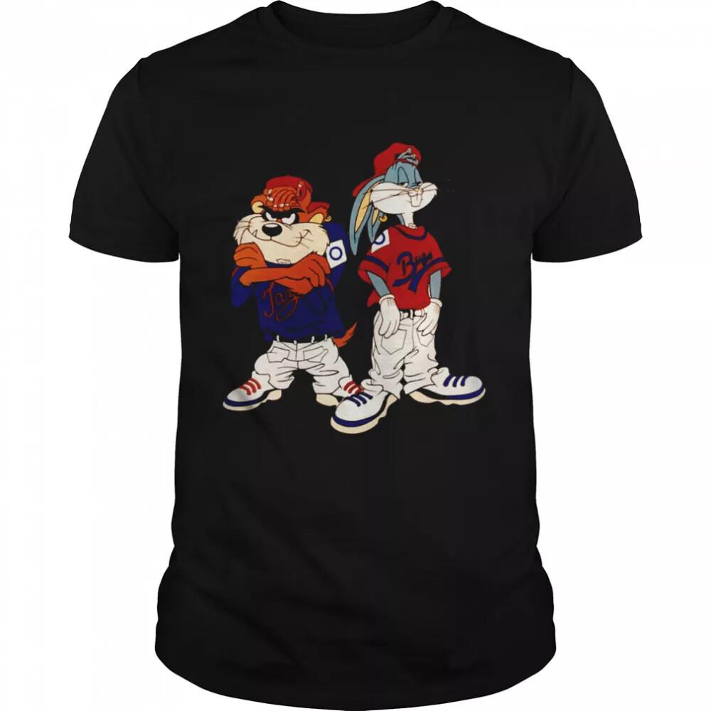

90s hip hop Bugs and Taz Kris Kross Shirt Black Unisex S-3XL LI868.webp Unisex T-Shirt XL