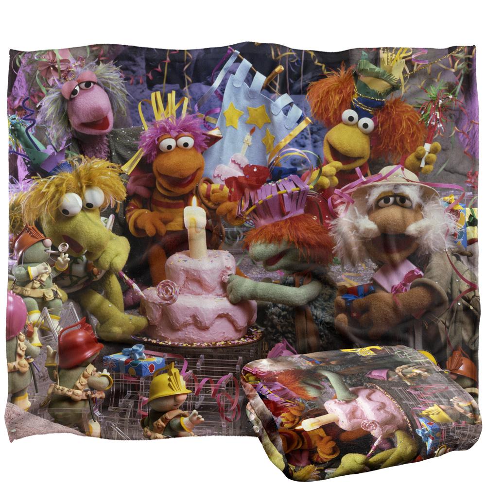 Fraggle Rock Silky Gobo Fraggle 40th Birthday Supersoft Blanket