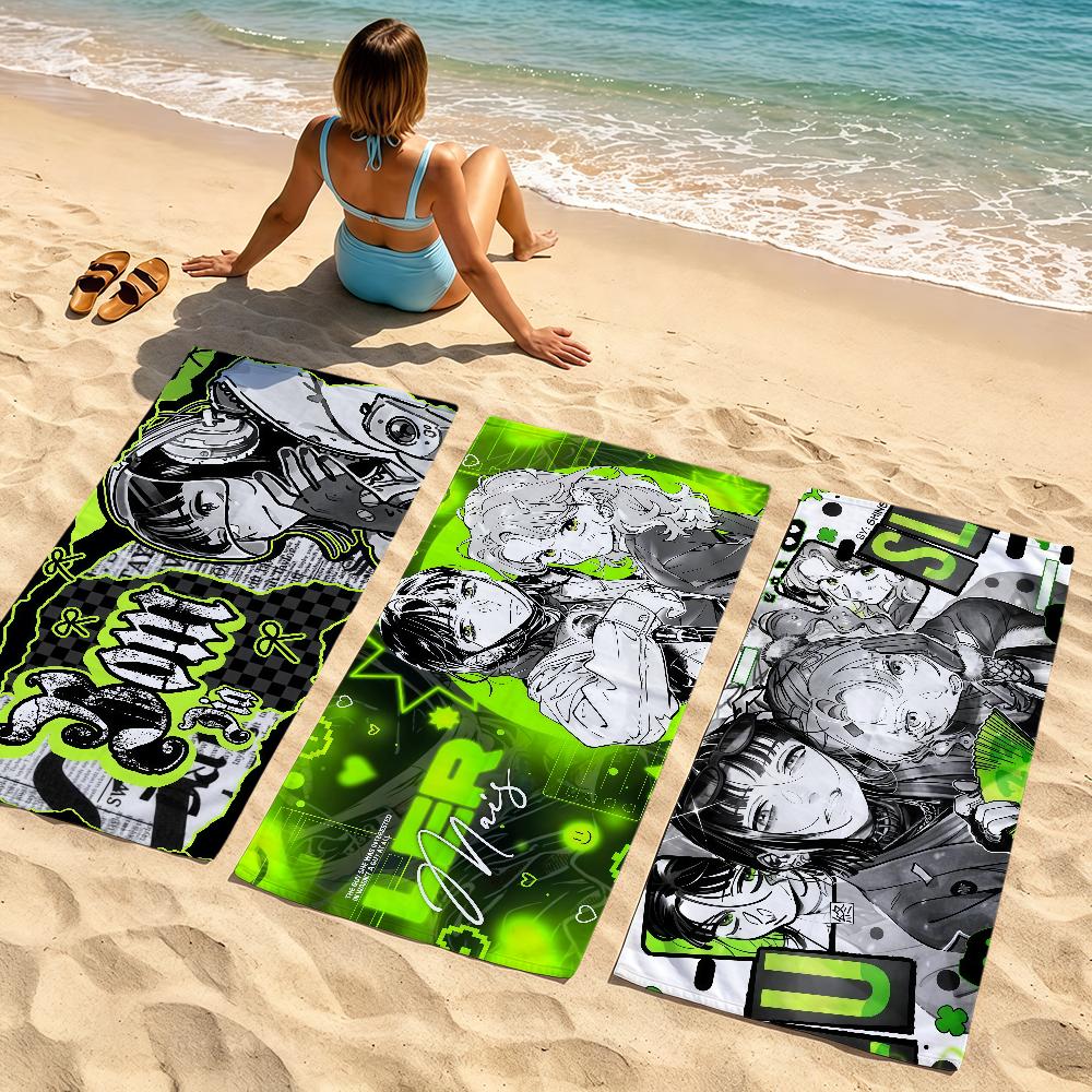 Bath Towels Anime Art K-Kinioto Green Yuri T-TGSWIIWAGAA Soft Quick Dry Gift Travel Gym Bathing Spa Camp Sport Pool Towel Gift