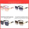 Uv400 Square Frame Unisex Sunglasses With Red Lenses For Fashion And Travel
