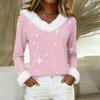 Long Sleeve Shirts For Women Cute Tops Christmas Prints Tees Blouses Casual Plus Size Basic Tops Pullover