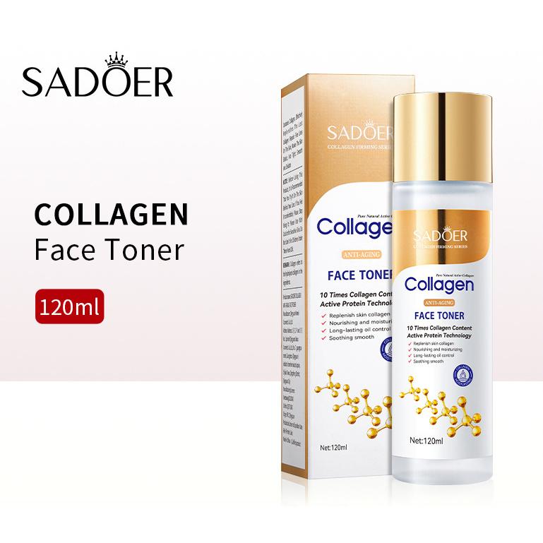 Collagen Niacinamide Whitening Repair Toner 120ml Hydrating Moisturizing Toner Firming and Lifting Toner