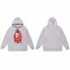 Mens Oversized Hooded Sweatshirt With Ape Head Print Heavyweight Cotton Long Sleeve Pullover Daily Wear