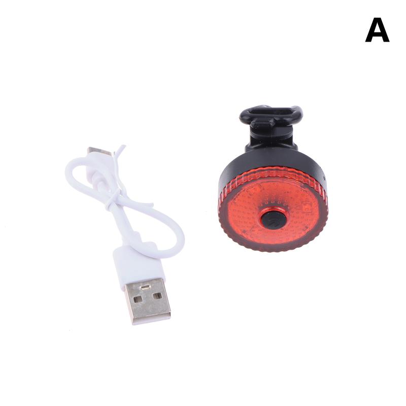 

Bike Tail Light Headlight Bike Rear Light Usb Charging Waterproof Bike Safe Light 3 Modes Led Riding Warning Light A