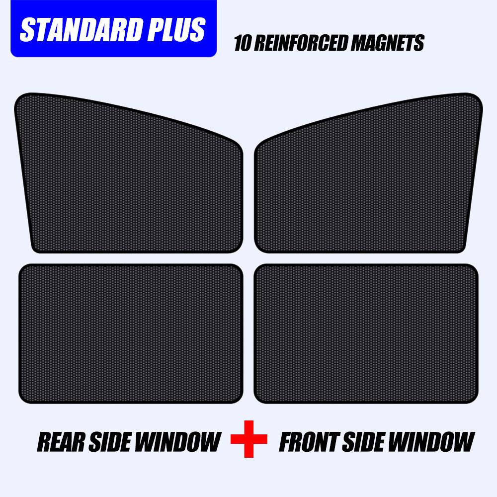 Car Sunshade Curtain Auto Window 5D Carbon Yarn Magnetic Suction Thermal Insulation Sunshade Cloth Unidirectional Perspective