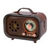 Retro Bluetooth Speaker Radio Rechargeable Portable AM FM SW Radio with Telescopic Antenna for Home Car