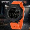 Fashion SANDA New 6337 Youth Electronic Watch Sports Multifunctional Waterproof LED Single Display Student Electronic Watch