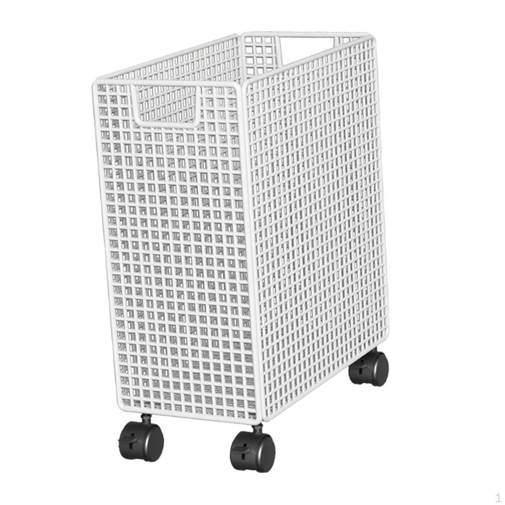 Rolling Yoga Mat Storage Basket Laundry Wheeled Home Gym Rack Cart for College