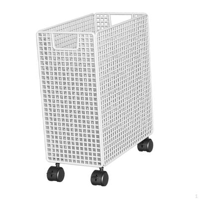 Rolling Yoga Mat Storage Basket Laundry Wheeled Home Gym Rack Cart for College