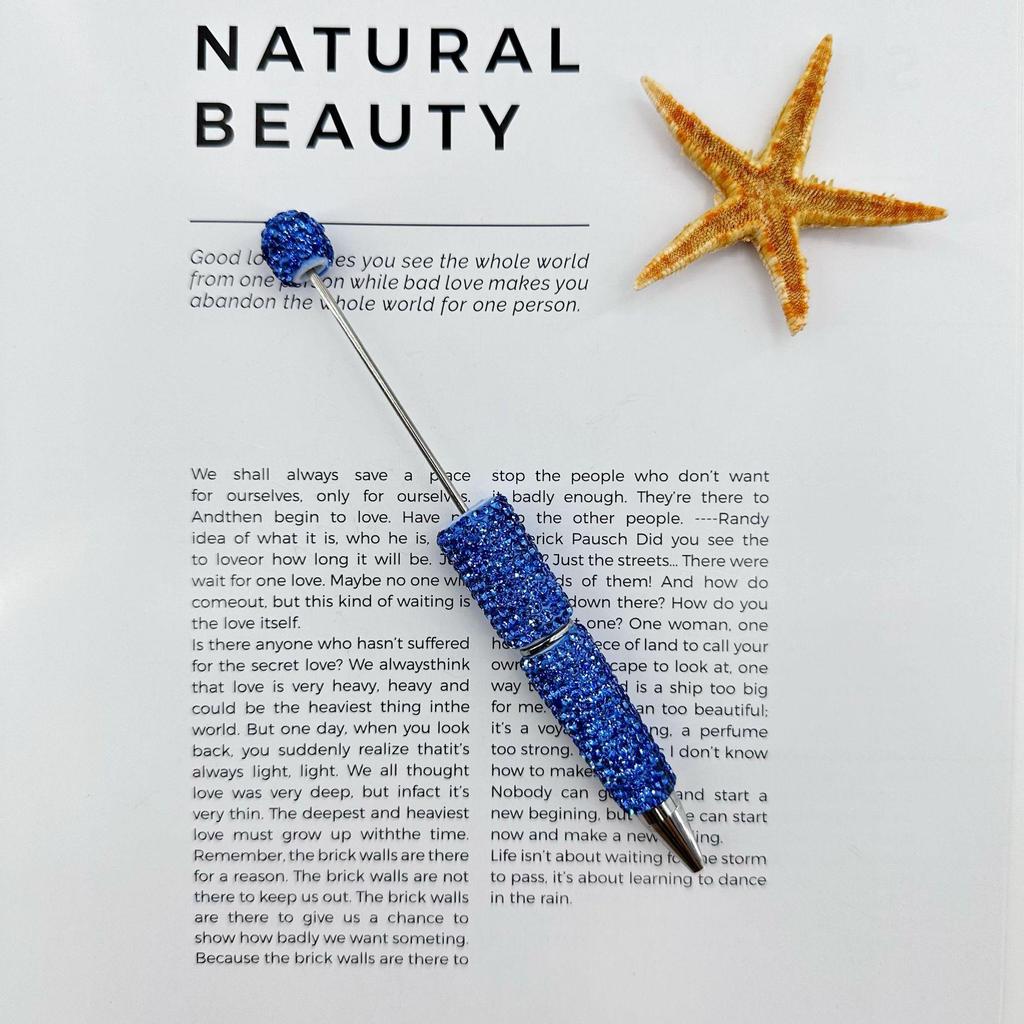 Multi-Color Rhinestone Beaded Ballpoint Pen - Creative Gift Option