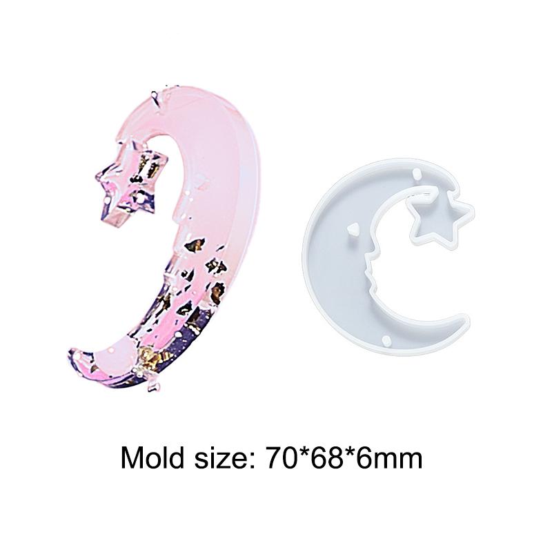 Butterfly Moon Sun Resin Silicone Molds DIY Keychain Pendant Epoxy Molds Jewelry Craft Making Accessories