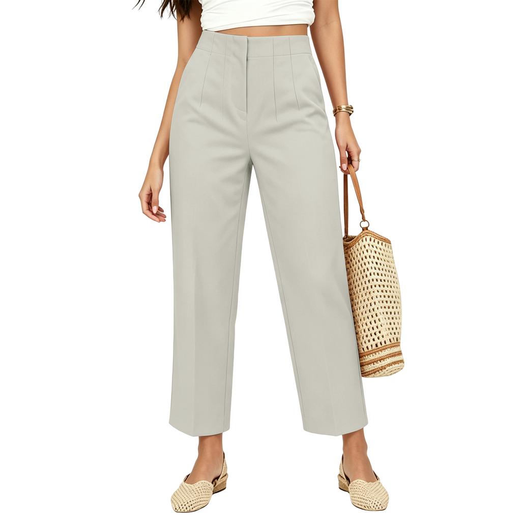 Women's Straight Leg Casual Long Pants for Everyday Wear