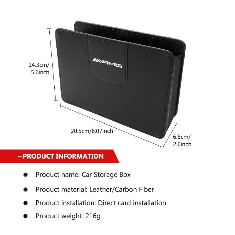 Car Door Storage Bag Drink Waste Card Key Sunglasses Holder For Mercedes Benz AMG C180 C300 W124 W176 W177 C200 C260 GLC CLE CLA