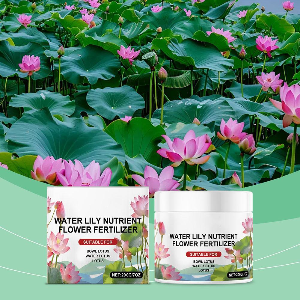 200g Tazón Loto Explosiones Agua Solución Nutriente Especial Promueve Floración Fertilizante Fertilizante Hidropónico Para Agua Li W8V4