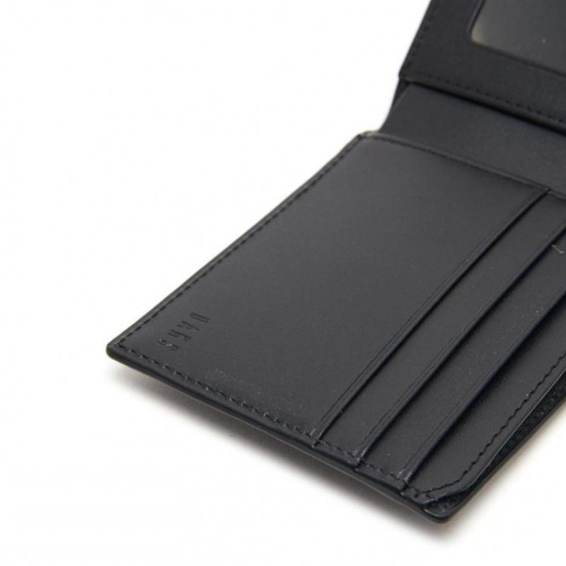 Daks Black Leather Dd Logo Classic Wallet Dbwa4e325bk
