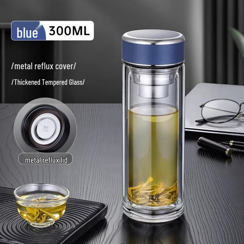 FUGUANG Reinforced Double-Layer Borosilicate Glass Teacup