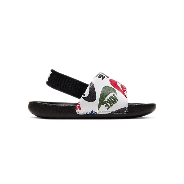 Nike Kawa Slide Athleisure Low top Toddler Shoes Black White Infant And Toddler CW3360-010