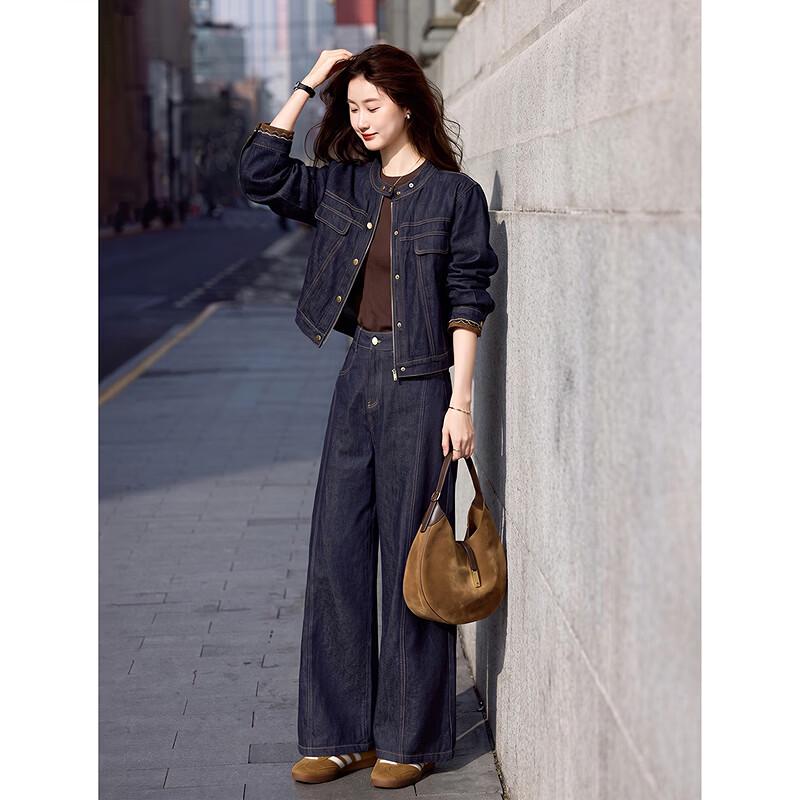Awakening Paradise 26 Autumn Retro Denim Two-Piece Set
