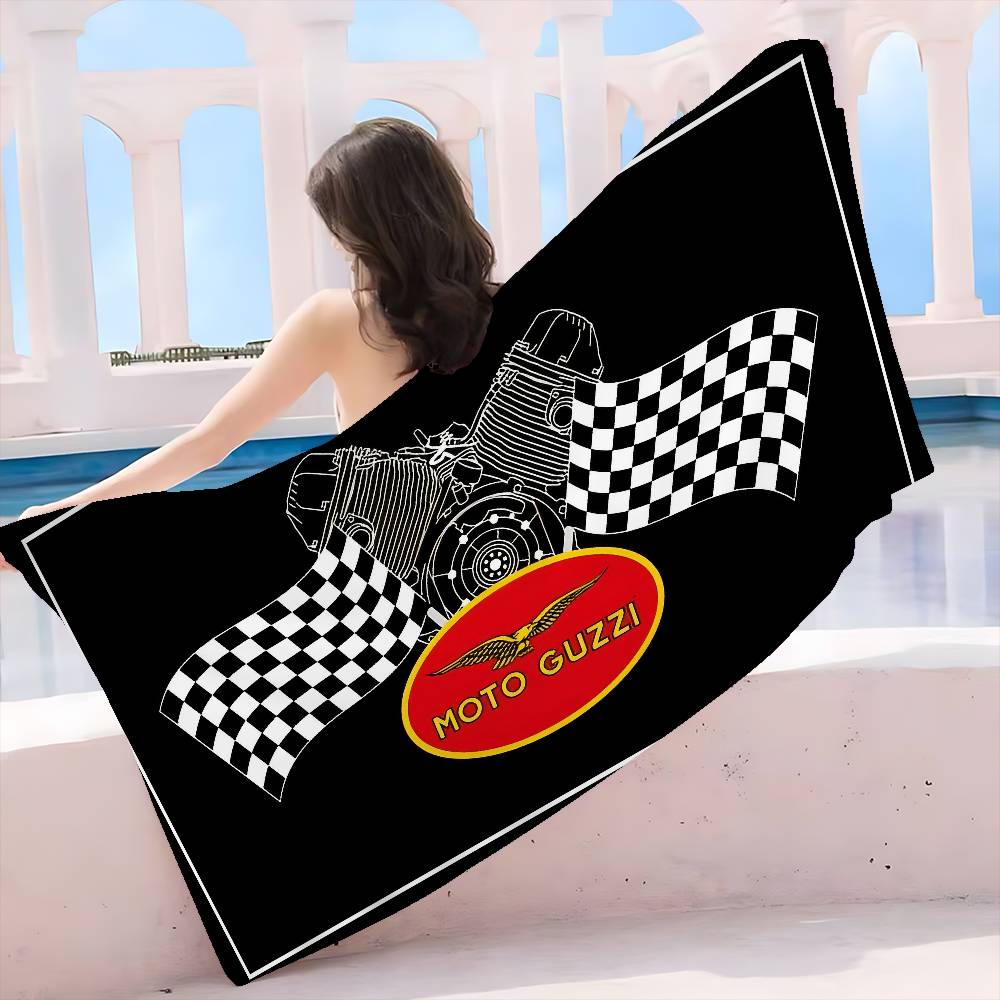 M-Moto G-Guzzi Microfiber Blanket Quick Drying Beach Towels Oversized Printing Super Absorbent Pool Towel Blanket