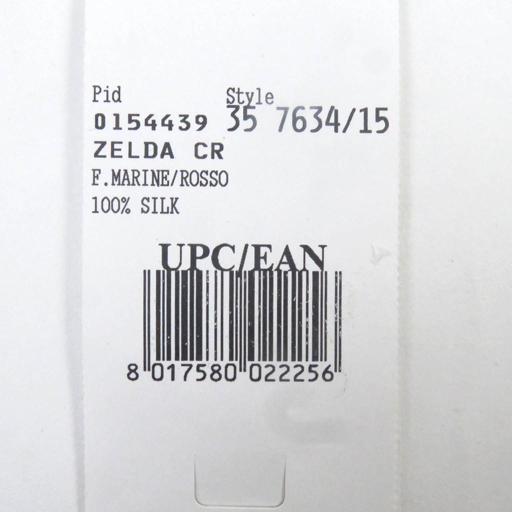 Salvatore Ferragamo tie Pocket watch all-over pattern wide tie Navy silk mens Used