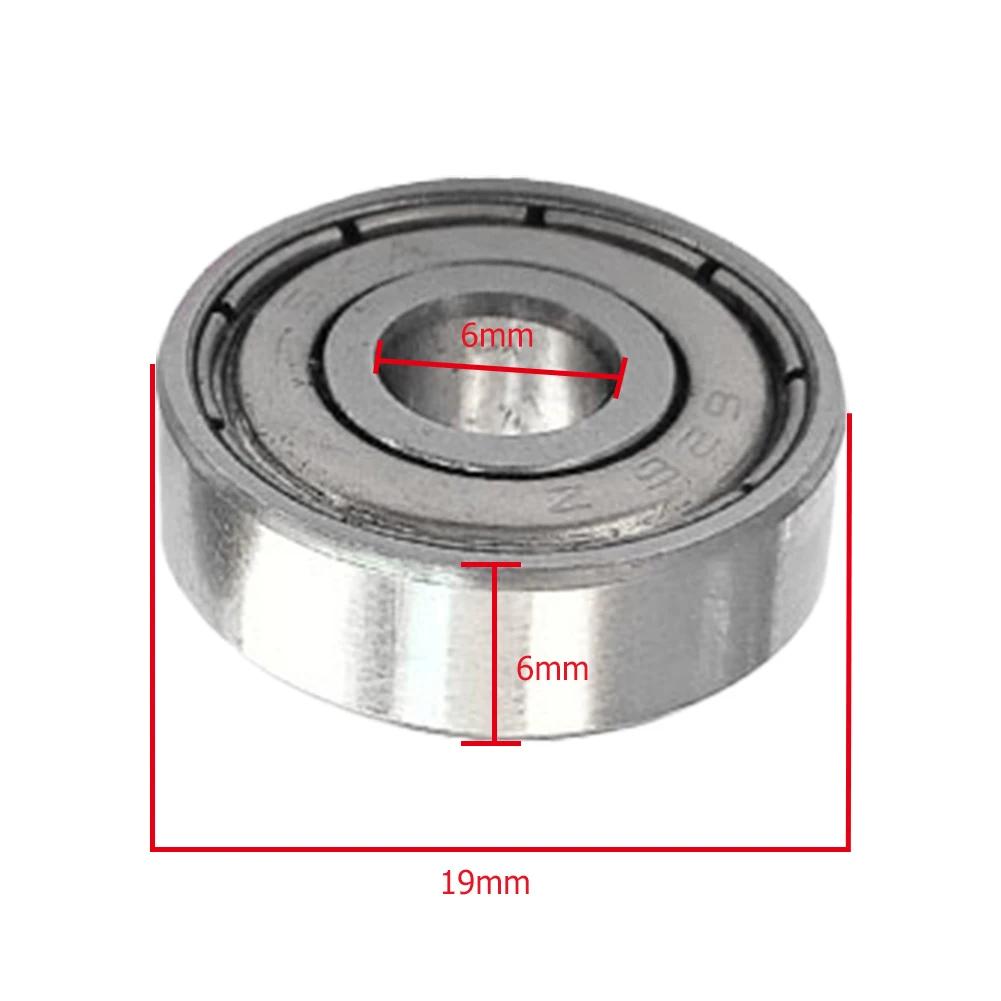 100-10PCS Double Shield Miniature High Carbon Steel Bearing 6x19x6mm 626zz Deep Groove Ball 3D Printer Parts Skates Accessories