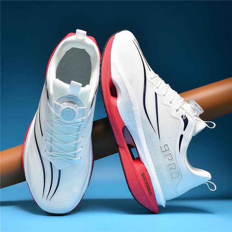 Ultra-Light Boys' Racing Shoes with Carbon Plate - Breathable, Shock-Absorbing Running Sneakers for Kids