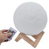 Moon Lamp 16 Colors 3D Printing LED Moon Music Speaker Night Light with Stand for Girls Festivals Table Decorations
