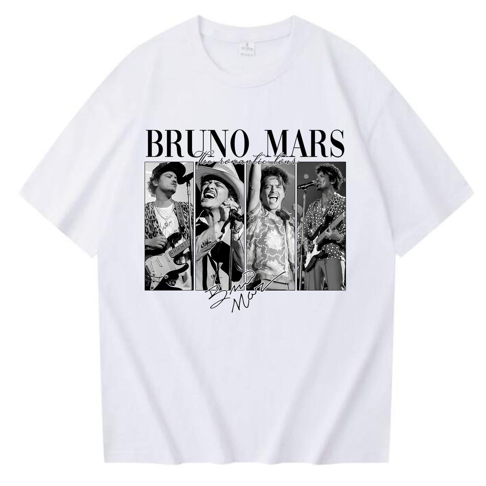 

Bruno Mars The RoUnisextic Tour 2026 T-shirt Unisex Women Hip Hop Summer Vintage Short Sleeve O-neck Casual Shirt Tops 3XL