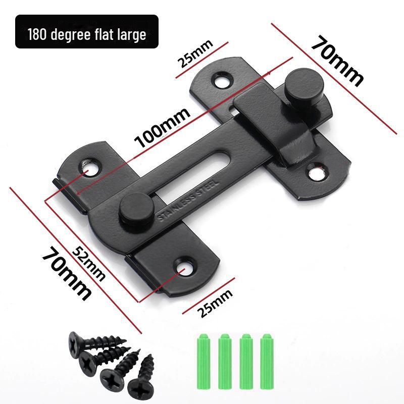 Punch-Free 90° Door Latch – Sliding Door Stainless Steel Lock & Bolt with Free Shipping