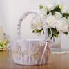 Portable Bridal Wedding Baskets For Flower Girl Wedding Supplies For Bridal Ceremony Party Decoration