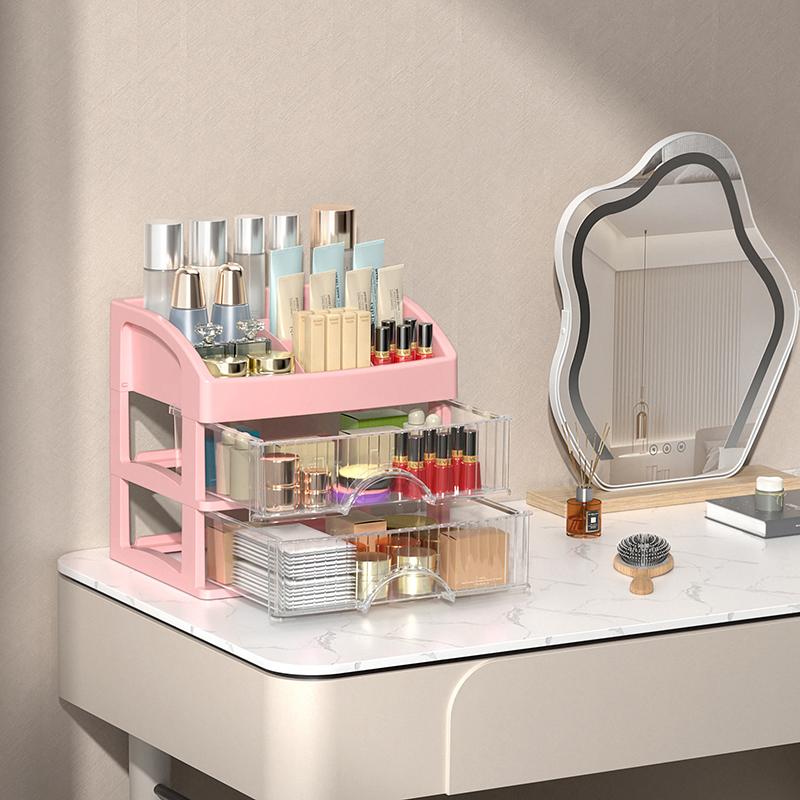 Desktop Storage Box Storage Drawer Hair Decoration Multi-Layer Storage Cabinet Cosmetics Jewelry Box Stationery Multi-Functional