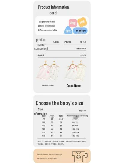 Babyprints Girls' Pure Cotton Sleeveless Tank Top (2-Pack)