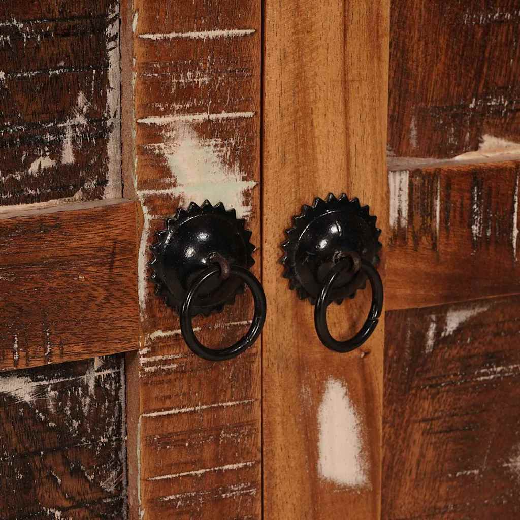 Bathroom Cabinet Made of Solid Reclaimed Wood and Engineered Wood